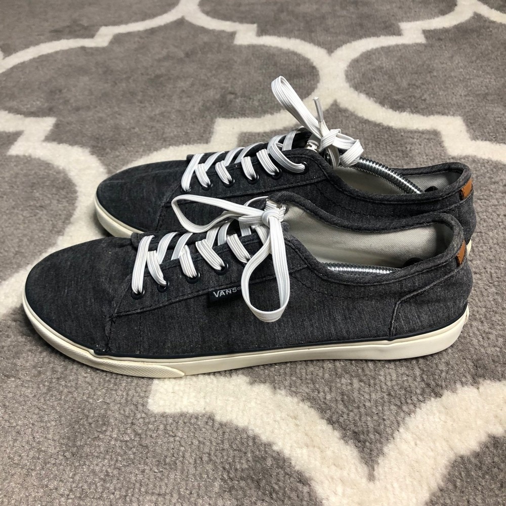 Vans Sneakers Womens 8.5 Off the Wall Gray Tie Lace Skateboarding